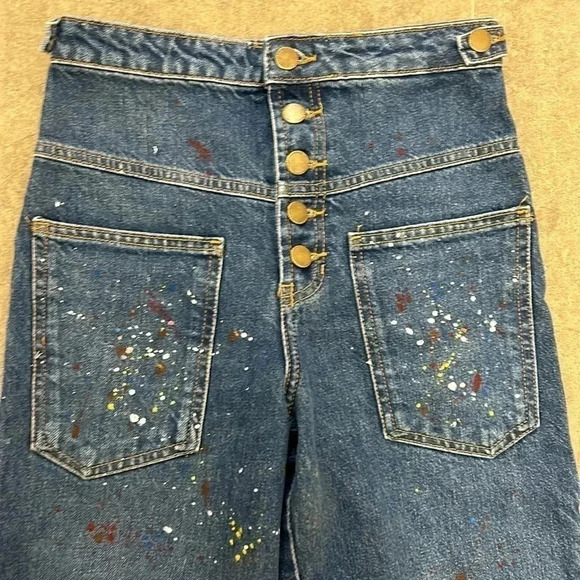 High waisted button fly zara jeans - Picture 2 of 5